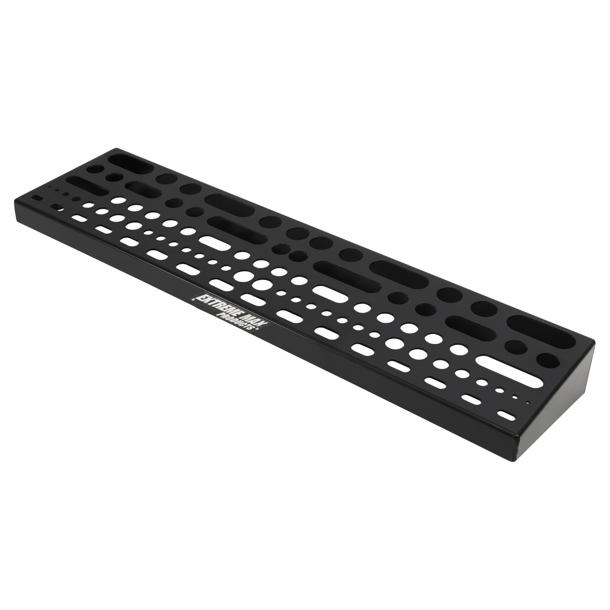 Extreme Max 5001.6664 Wall-Mount Aluminum Tool Organizer for Race Trailer, Garage, Shop, Enclosed Trailer, Toy Hauler - Black