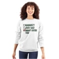 thumbnail image 3 of Christmas List Naughty Bad Didn't Try Unisex Plus Fleece Graphic Sweatshirt Brisco Brands 4X, 3 of 5