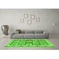 thumbnail image 3 of Ahgly Company Indoor Square Abstract Green Modern Area Rugs, 4' Square, 3 of 4