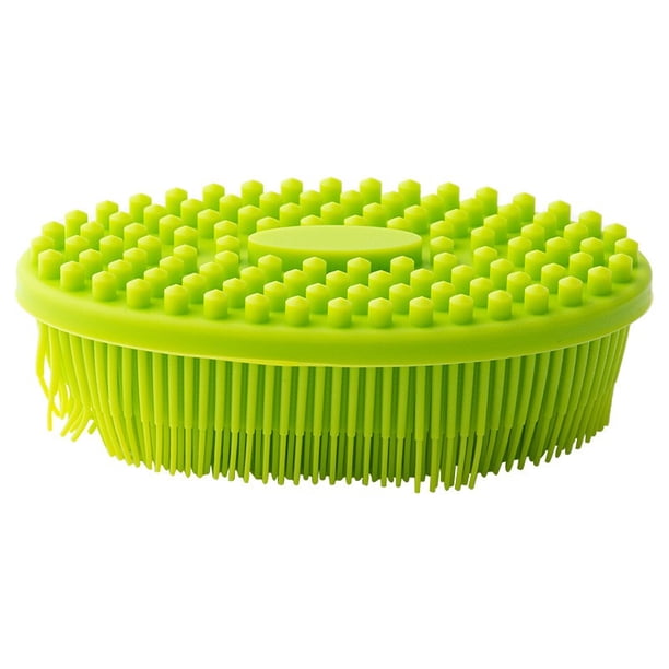 Cepillo de Silicona para Verduras, de Doble Cara, para Platos y Ollas, Apto para Uso Alimentario, Antirayaduras, Ideal para Limpiar Utensilios de Cocina.