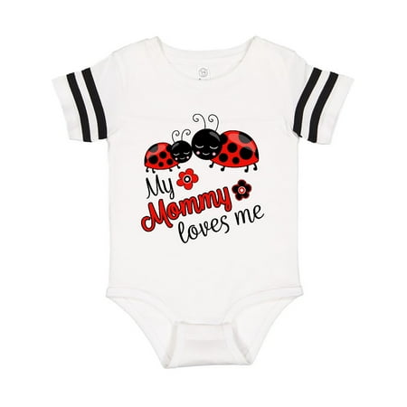 

Inktastic My Mommy Loves Me with Cute Ladybugs Gift Baby Boy or Baby Girl Bodysuit