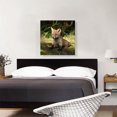 thumbnail image 2 of ARTCANVAS Little Fox In Forest Home decor Canvas Art Print - Size: 26" x 26" (1.50" Deep), 2 of 9
