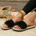 thumbnail image 3 of BONIXOOM Black Sandals Women Fall Slip-on None Casual Fashion Womens Shoes Black Size 4.5, 3 of 8