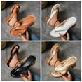 thumbnail image 6 of Women's Chunky Heel Sandals - Toe Open Toe Design for Summer | Comfortable Walking Heeled Sandals in Solid Colors, 6 of 8