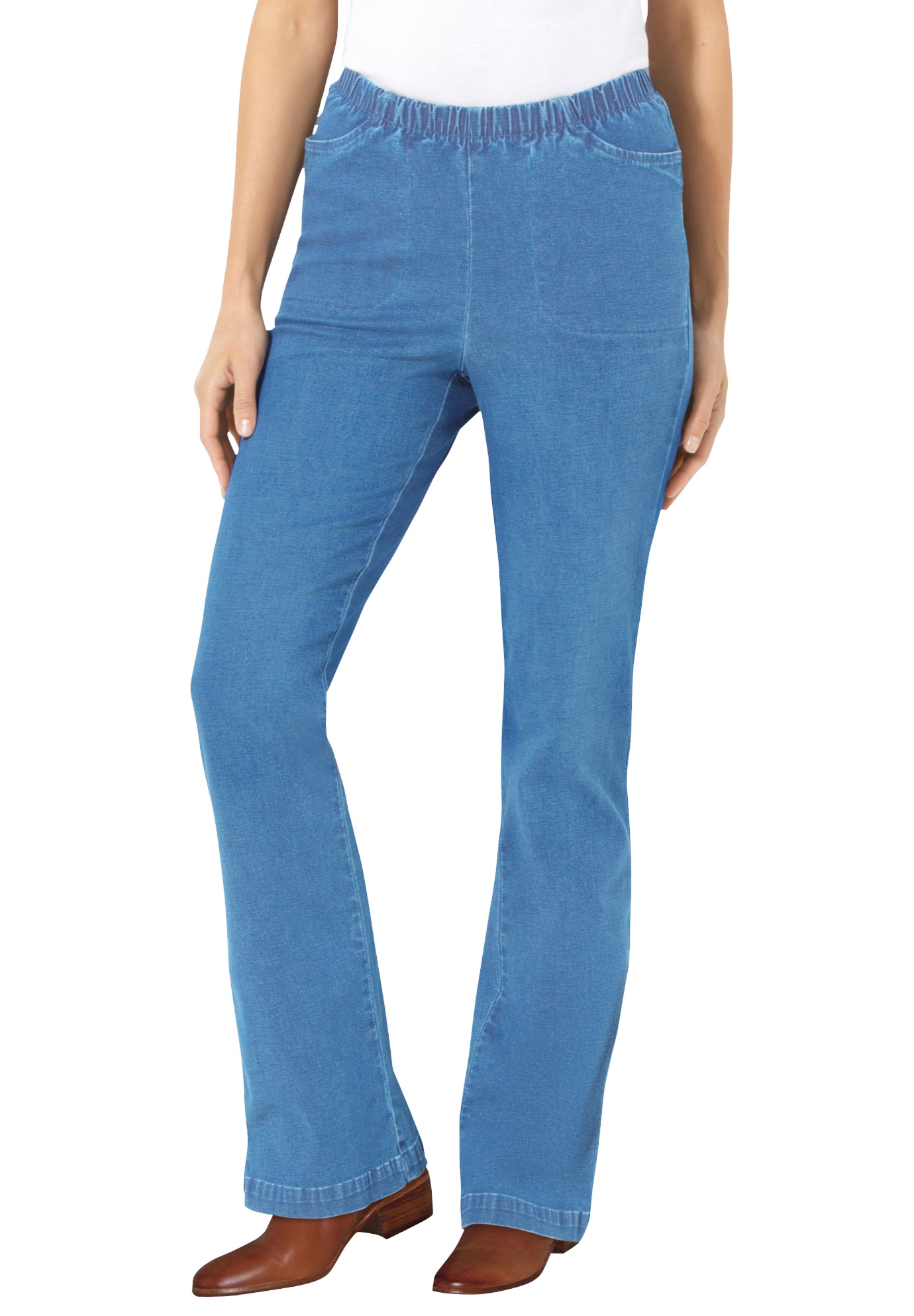 Woman Within Womens Plus Size Tall Perfect Bootcut Jean