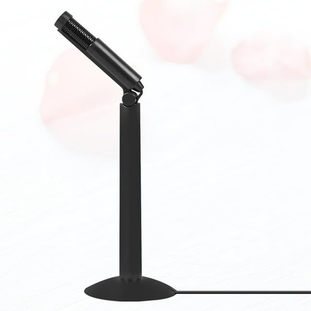 FUTUREORYY 1Pcs Condenser Microphone Black Enhancement for Vloggers