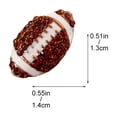 thumbnail image 2 of Sport Stud Earrings Shiny Jewelry For Women Trendy Baseball Basketball Rugby Athletic Fashion Accessories, 2 of 3