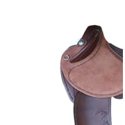 Half Breed Western Saddle – Durable Leather Construction, Deep Suede Seat & Classic Tooled Finish