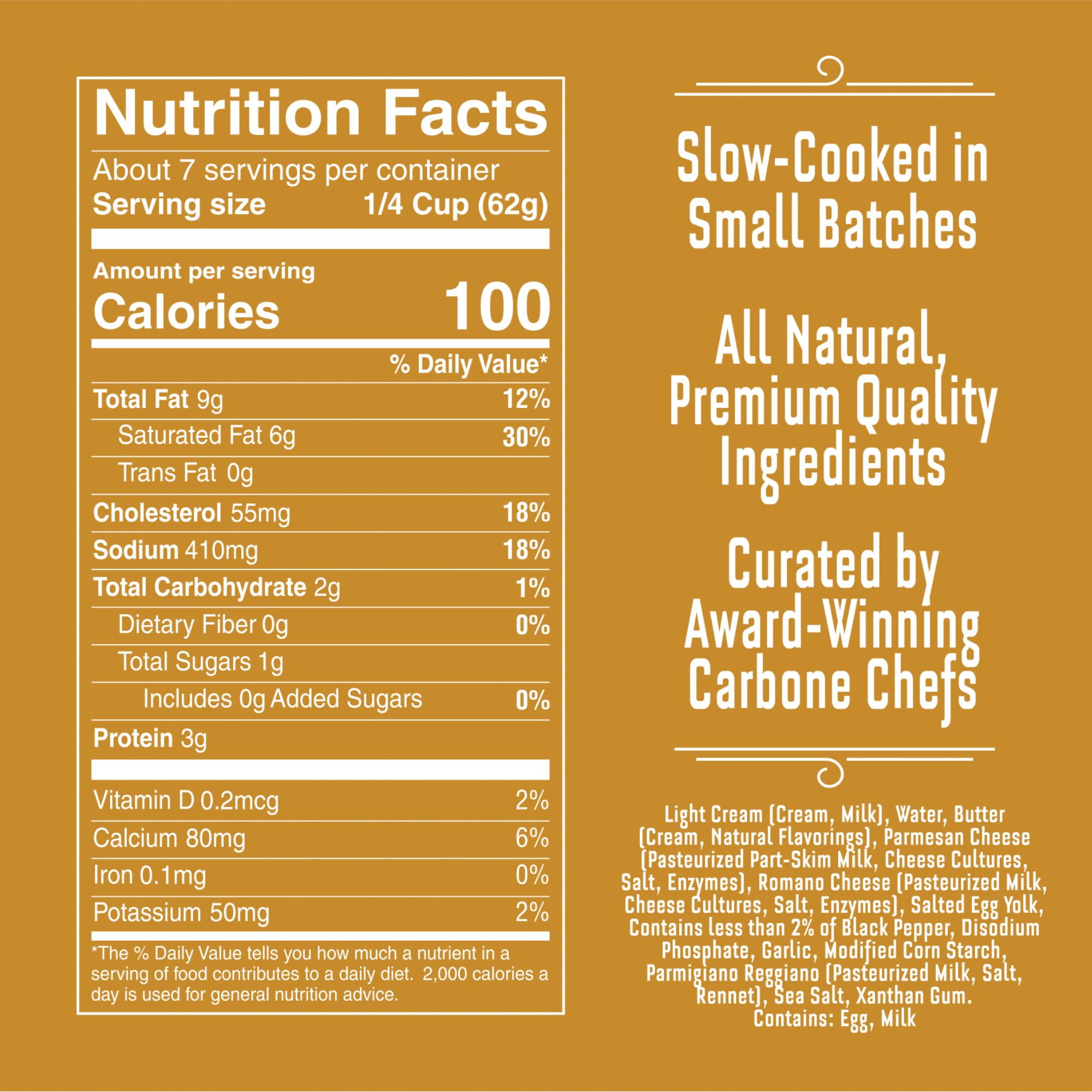 (6 pack) Carbone Fine Foods Alfredo Sauce, 15 oz