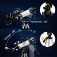 thumbnail image 2 of White Telescope for Astronomy- Astronomical Professional Refractor Telescope for Kids Beginners with Advanced Eyepieces, Tripod, Wireless Remote, 2 of 7