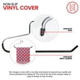 thumbnail image 2 of Blanket Hangers (3 Pack) - Stainless Steel Quilt Hangers with Vinyl Non-Slip Coating - Holds Up To 40 Lbs - Heavy Duty Hangers for Closet Storage, Comforters, Bedding, Towels, Rugs - Stock Your Home, 2 of 7