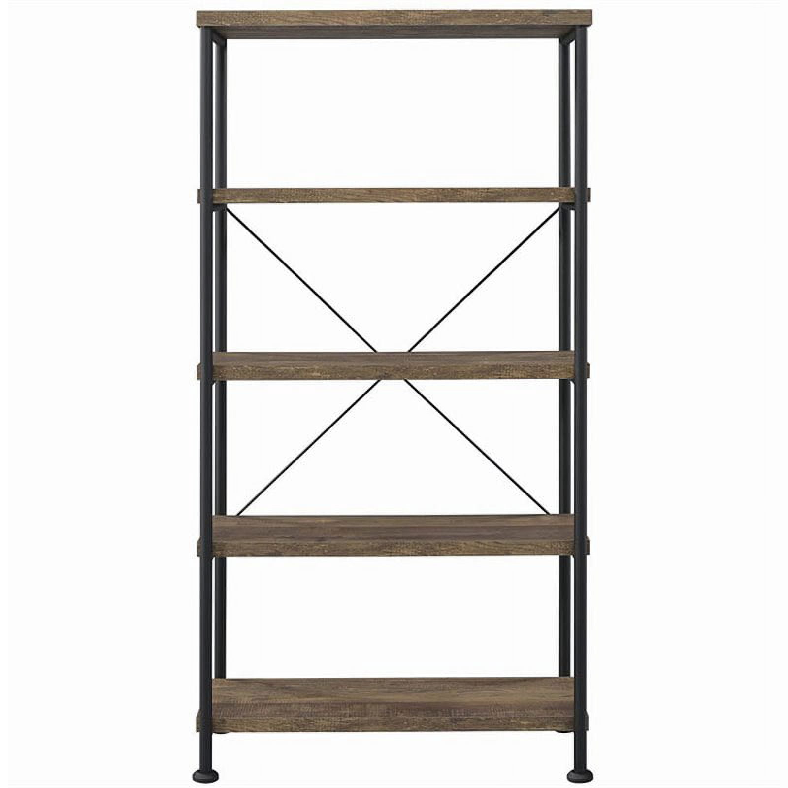 Coaster Furniture Analiese Rustic Industrial Decorative Bookcase - Rustic Oak