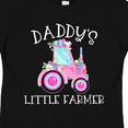 thumbnail image 4 of Inktastic Daddy's Little Farmer Pink Tractor and Flowers Boys or Girls Toddler T-Shirt, 4 of 5