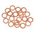thumbnail image 1 of 20Pcs Arandela de Cobre círculo de Junta de Sellado Plana para Coche de 12x18x1,5mm, 1 of 1