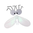 thumbnail image 3 of Conjunto de alas y máscara de mosca, regalos divertidos, gafas de rol, diadema para mascarada Blanco, 3 of 9
