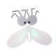 thumbnail image 5 of Conjunto de disfraz de alas de mosca, accesorios de cosplay, decoración de Halloween con gafas. Blanco, 5 of 7