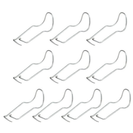

PTJKU 10-Pack Fixed Scaffold Buckles for Climbing Plants - Heavy Duty Garden Trellis Brackets Secure Pillar Connections Durable Steel Construction white