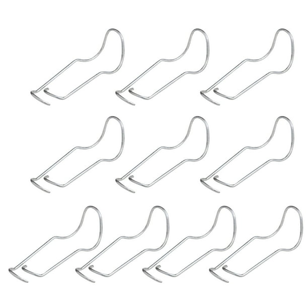 Conectores de pilar con hebilla fija de acero para soportes de flores trepadoras (10 piezas) | Andamios resistentes y soportes de jardín para macetas, invernaderos y cercas