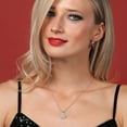 thumbnail image 4 of Gem Stone King 3.00 Ct IGI Certified Lab Grown Diamond Pendant Necklace for Women in 14K White Gold | Round Cut | D-E Color | VS1 Clarity | With 18 inch Chain, 4 of 7