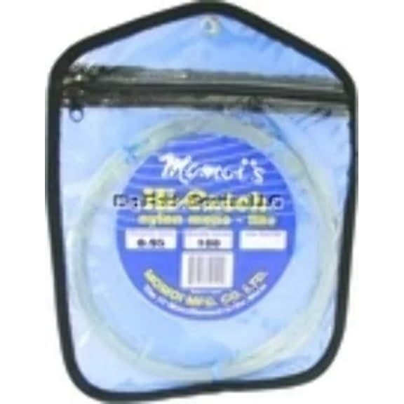 Momoi Hi-Catch Leader Coil 100Lb 100Yds Clear White, 01101