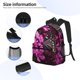 thumbnail image 3 of Easygdp Pink Blossoms Butterfly Mochila Casual para Portátil, Mochila para Escuela, Viajes, Negocios, 3 of 6