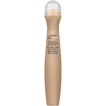 Garnier SkinCare Active Clearly Brighter Tinted Eye Roller, Light Medium, 0.50 Ounce Multicolor