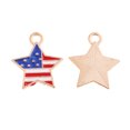 thumbnail image 4 of 5 Pedazos de Colgante de Colr Pendiente Modelo EE.UU. Stars Hearts Adornos DIY de Joyería Baoblaze Colgante de estrellas y rayas, 4 of 8