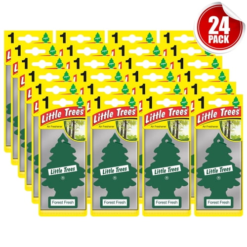 Little Trees Air Freshener Car Scent For Vehicles Home Room Office Forest Fresh (24Pack