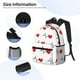 thumbnail image 3 of Fotbe Heartbeat Symbol Mochila Ligera Casual para Laptop para Hombres y Mujeres, Mochila Impermeable de Uso Diario, Mochila para Universidad, 3 of 6