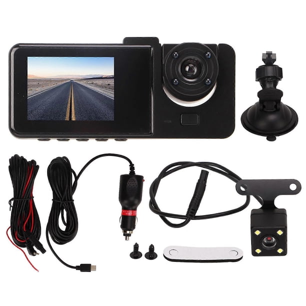 Full HD 2 Inch Screen Car DVR 3 Camera Car Driving Recorder Rear Dash Camera Night Vision Dash Cam