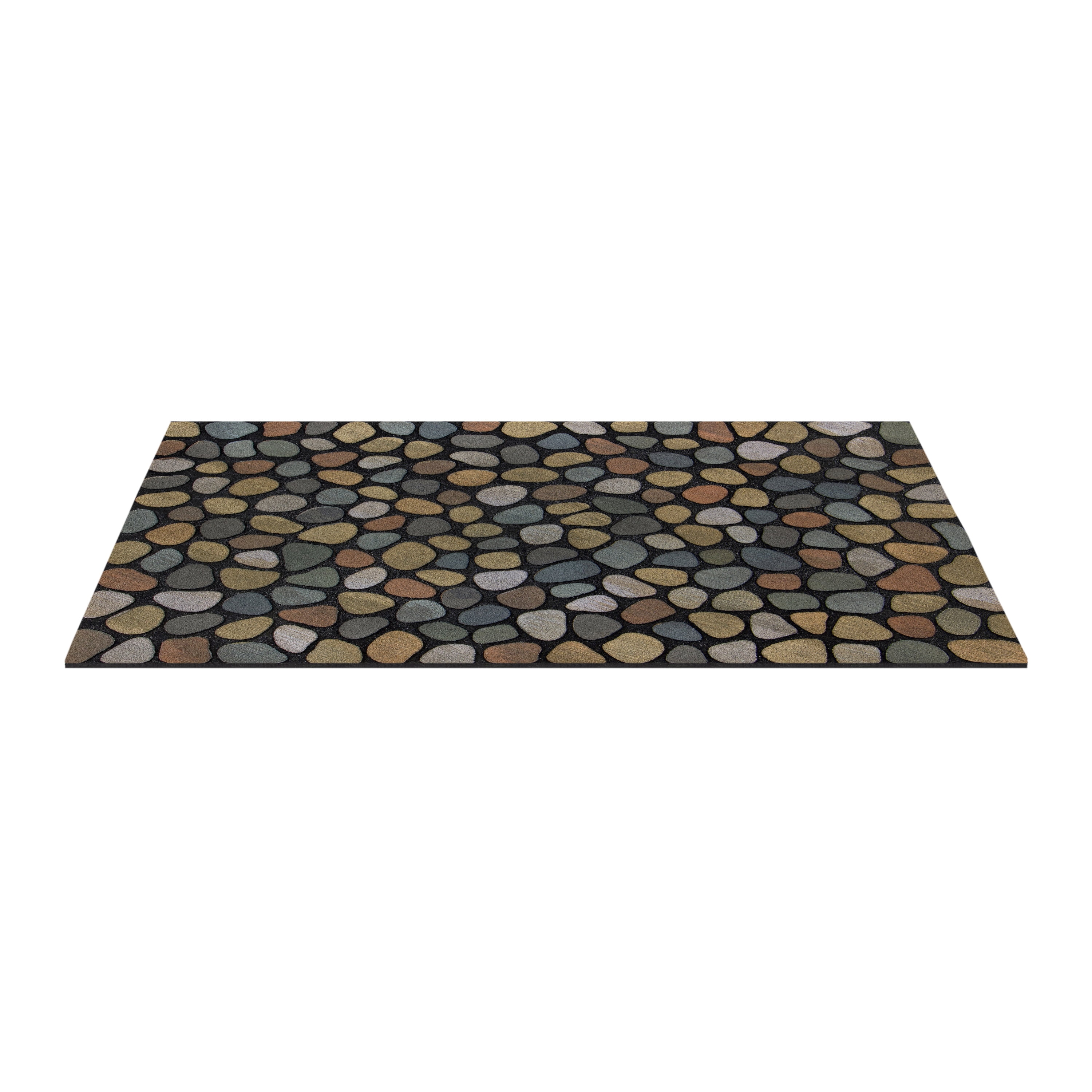 Mainstays Masterpiece Graphic Pebbles Outdoor Doormat, Multicolor, 18" x 30"