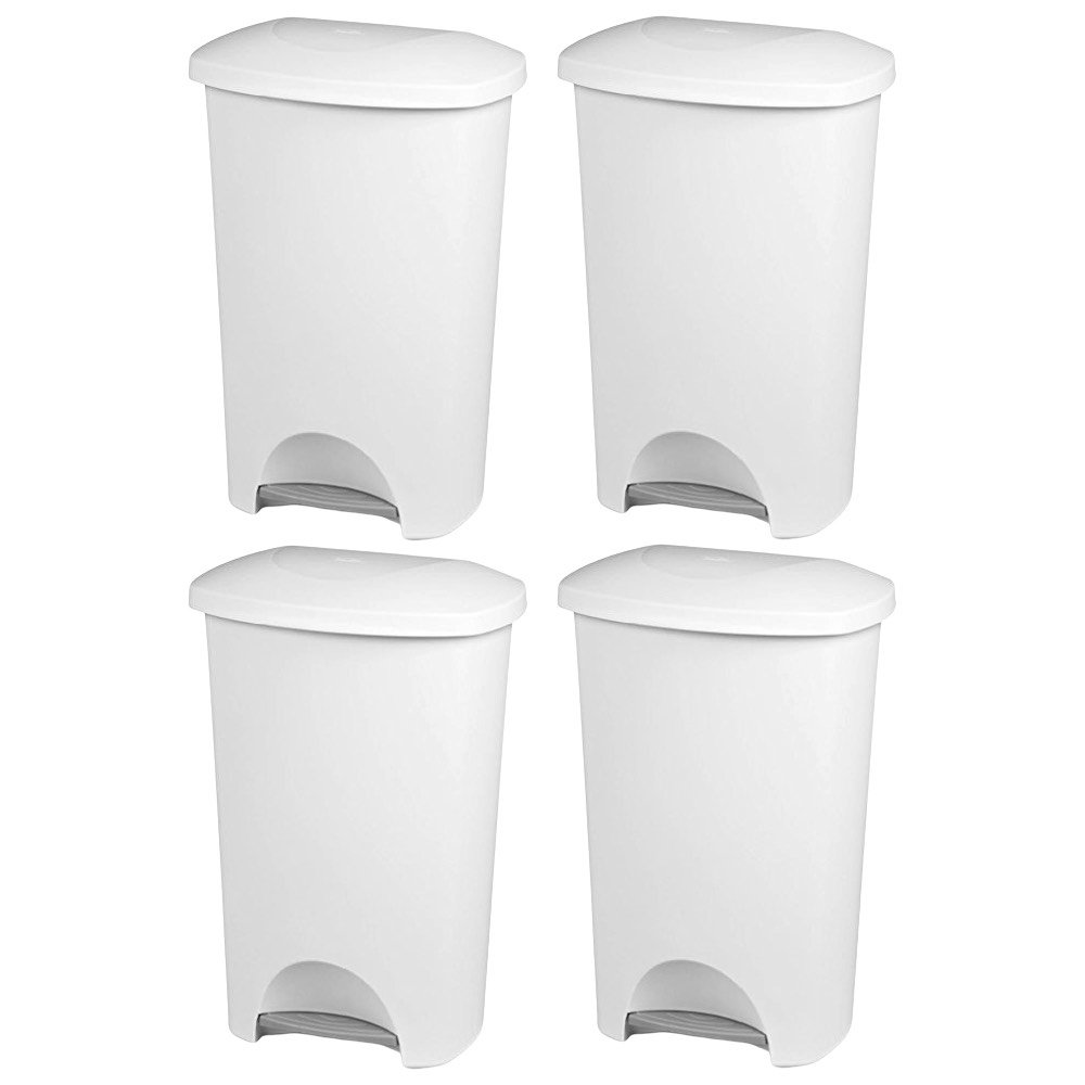 Sterilite StepOn Wastebasket 1096 Trash Can With Lid 11 Gallon 42 Liter