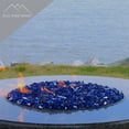 thumbnail image 4 of Fire Pit Glass - Aqua, Copper, Cobalt Blue Blend Reflective Fire Glass 1/2" - Reflective Fire Pit Glass Rocks - Blue Ridge Brand™ Reflective Glass for Fireplace and Landscaping, 4 of 6