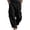 A-Black58, variant on Drawstring Cuffed Hem Loose Pants for Men Front Patch Pocket Summer Casual Long Trousers