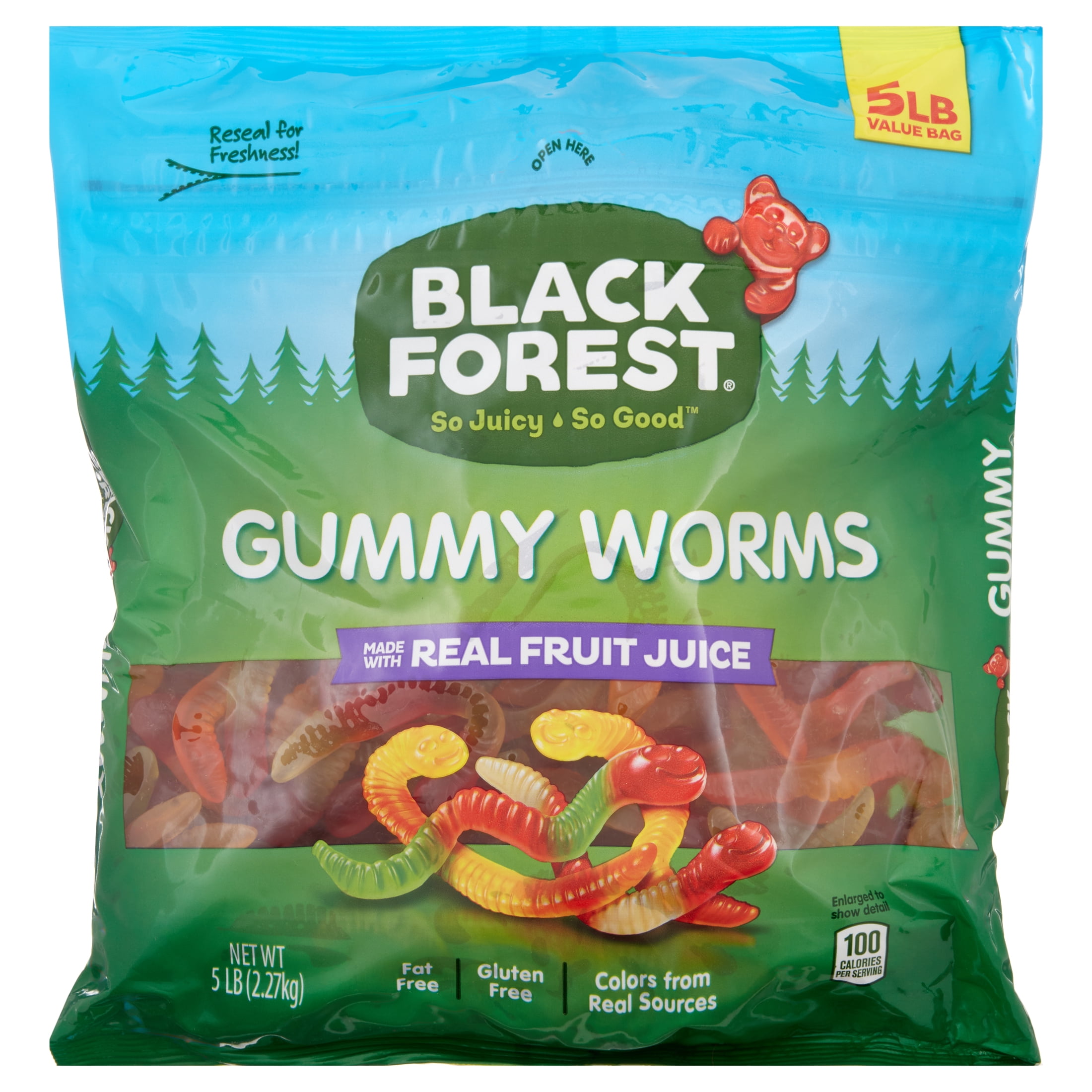 Black Forest Gummy Worms Bag 5 Lb Walmart