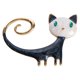 thumbnail image 1 of Broche creativo de gota de aceite con forma de gato de dibujos animados, alfiler para ropa, accesorios de ropa, 1 of 6