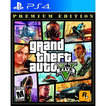 Grand Theft Auto V Premium Online Edition - PlayStation 4 Standard Edition, Rockstar By Rockstar (Best Open World Games Ps4)