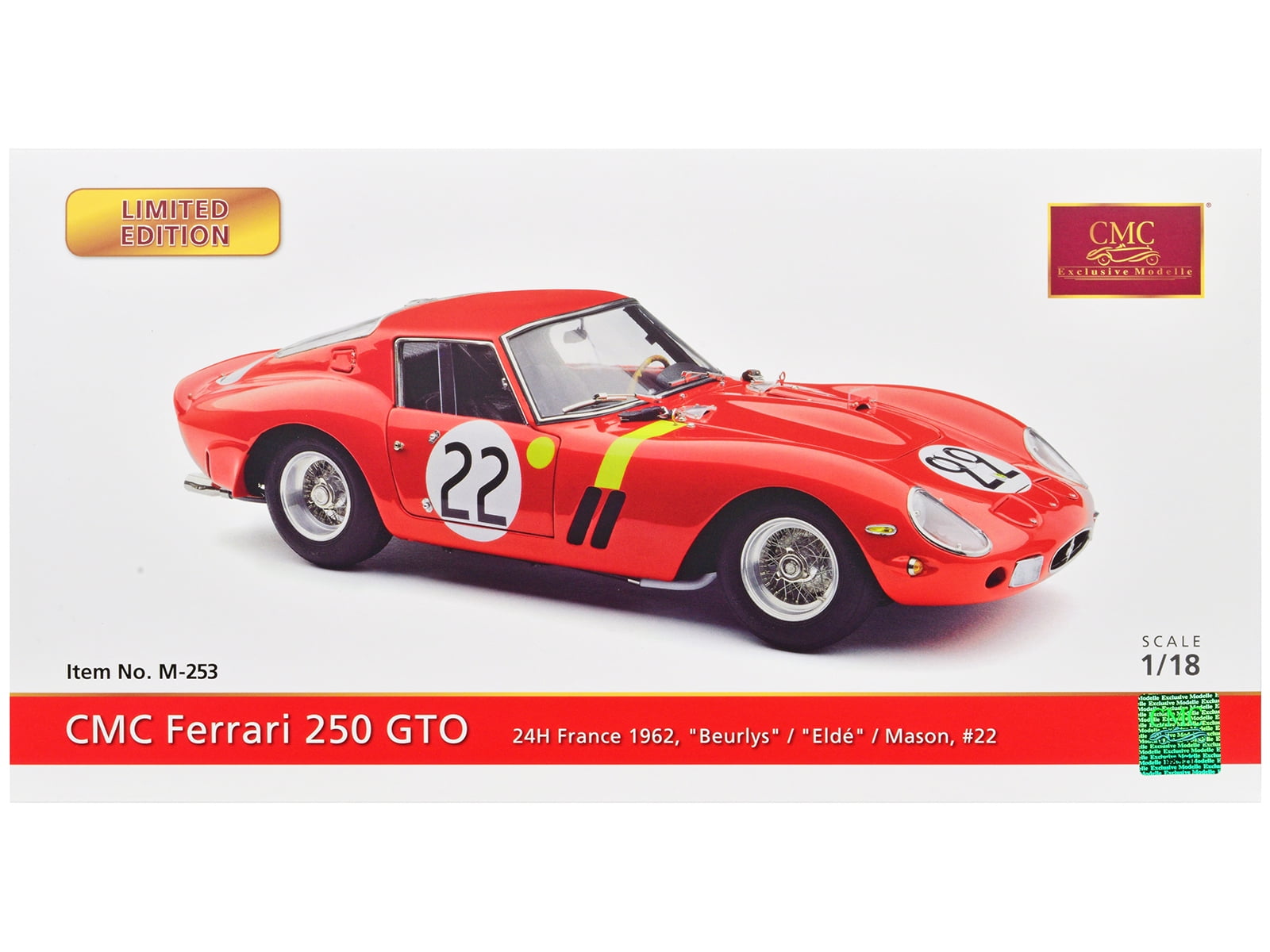 CMC 1/18 フェラーリ 250 GTO #22 ルマン24H 1962 Kyosho Original 1