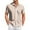 White, variant on Yiaimeir Men's Casual Short-sleeved Shirt Slim Fashion Men's Plaid Print，Size M-3XL