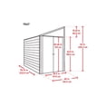 thumbnail image 4 of Arrow Yardsaver 4 x 7 x 6.8 ft Charcoal Steel Storage Shed, 4 of 16