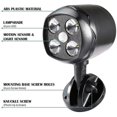 thumbnail image 5 of Luz exterior con sensor de movimiento, foco LED impermeable Ip65, negro, 5 of 5