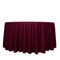 thumbnail image 3 of BalsaCircle 120 in Burgundy Scuba Polyester Round Tablecloth Party Linens Wedding Events Decorations Supplies, 3 of 8