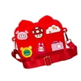 thumbnail image 3 of Bandolera de silicona de dibujos animados Crossbody Mini bolsa portátil para viajes escolares Estilo de hebilla al azar, rojo Inevent AP001516-01B, 3 of 7