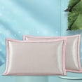 thumbnail image 4 of Toycle Summer Ice Silk Pillowcase Cool Pillowcase Washable Cool Pillowcase Concise Queen Size Adult Pillowcase(K,100%polyester), 4 of 6