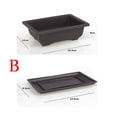 thumbnail image 1 of Imitation Purple Sand Fleshy Flower Pot+Tray Rectangle/Square Nursery Planter, 1 of 8