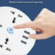 thumbnail image 5 of Civiliank Universal Power Strip, 5.9/9.1ft Wrapped Around Cord Retractable Powers Strip, With 3 Outlets 3 USB Ports, For Office,Travel, Home(1.8m), 5 of 5