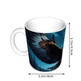 thumbnail image 2 of Yiaed Night Sky Forest Bald Eagle Print Ceramics Coffee,Large Handle Design,Extra Large Tea and Coffee Cup for Office and Home Mugs, 2 of 6