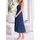 thumbnail image 5 of Vestido PRETTYGARDEN para mujer, a media pierna, color azul oscuro, talla XXL, 5 of 9