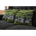 thumbnail image 2 of Ambesonne Nautical Throw Pillow Cover 4 Pack, Pine Tree in Lake, 16", Green, 2 of 6