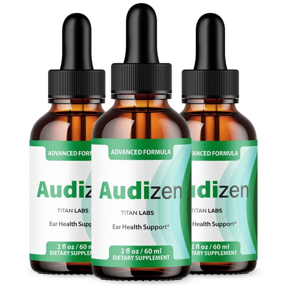 Audizen Ear Health Support Drops Natural Formula Healthy Hearing Supplement 90 Servings
